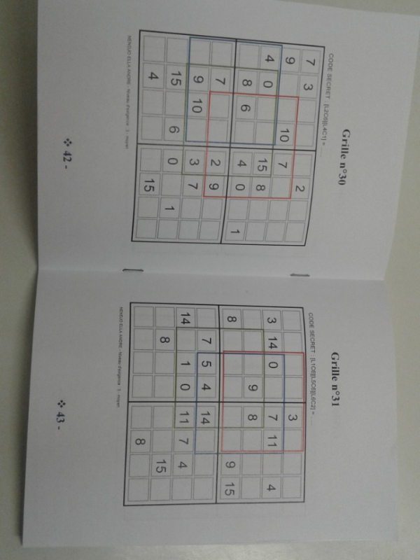 Livre Code Secret-Tous les niveaux